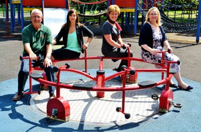John Throw, Chairman of Friends of South Park ; Sarah McIntyre, Development Administrator CDCF, Kathleen Rickaby; Customer Service Consultant DBS, Elizabeth Armstrong, Director & Head of Trusts Dept, Latimer Hinks Solicitors