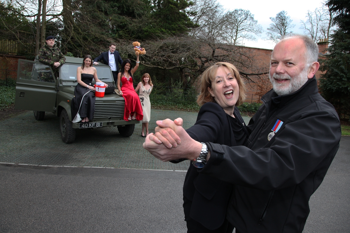 Image of Latimer Hinks team celebrating raising record amount for local charities at their annual charity ball.