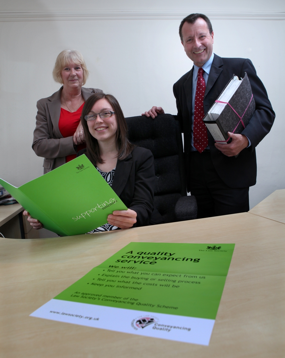 Dorothy Price, Nicola Neilson and Martin Williamson of the Latimer Hinks conveyancing team