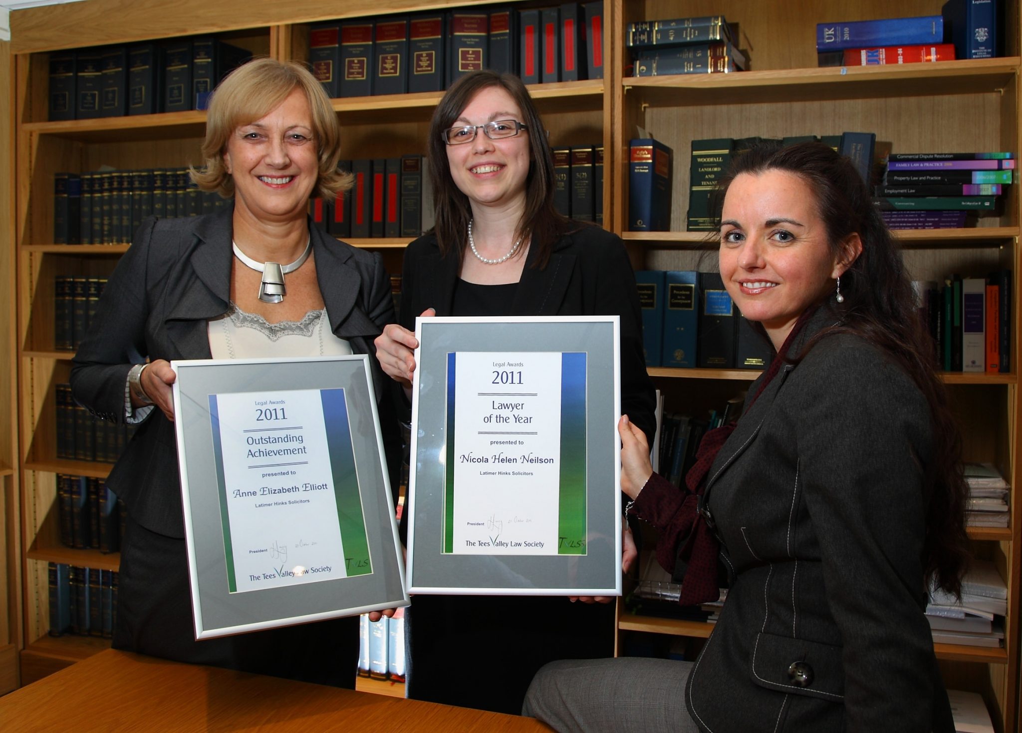 (left to right): Anne Elliott (Partner, Latimer Hinks), Joanne Lavery (President, Tees Valley Law Society) and Nicola Neilson (Partner, Latimer Hinks)